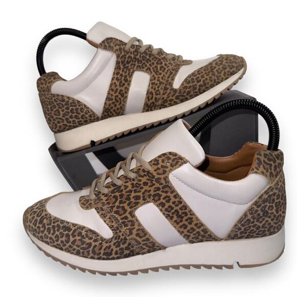 Able Local & Global Annie F. Down Collaboration Sneakers "Leopard" Women's 8 - Picture 1 of 12